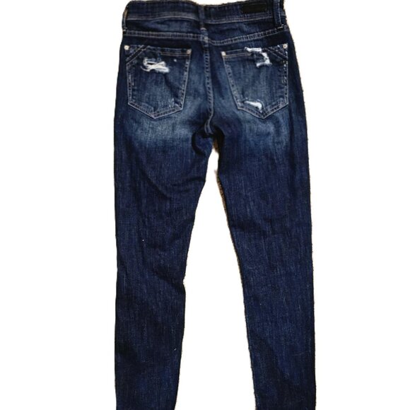 BUCKLE BLACK Women's Size 26 Fit No. 256 Stretch Jean Blue distressed destroyed - Picture 3 of 6